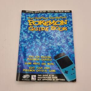 Ultimate Unofficial Pokemon Crystal Gold Silver Game Shark Players Guide Book